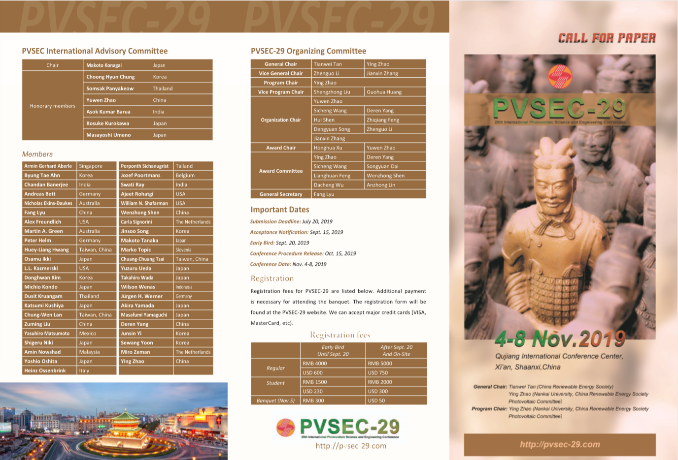 Call for Papers for PVSEC29 and CPVC18-Round 2